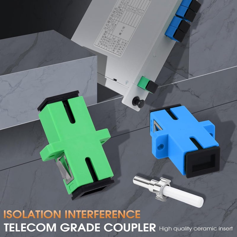Duogalia SC/UPC PLC Fiber Optic Splitter 1x4 Cassette Card Inserting, Optic Fiber Splitter for Home Wiring, LAN, Network Rooms, Fiber Distribution Box - Image 3